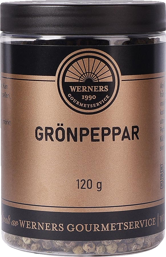 Grönpeppar hel 120 g | Werners Gourmetservice