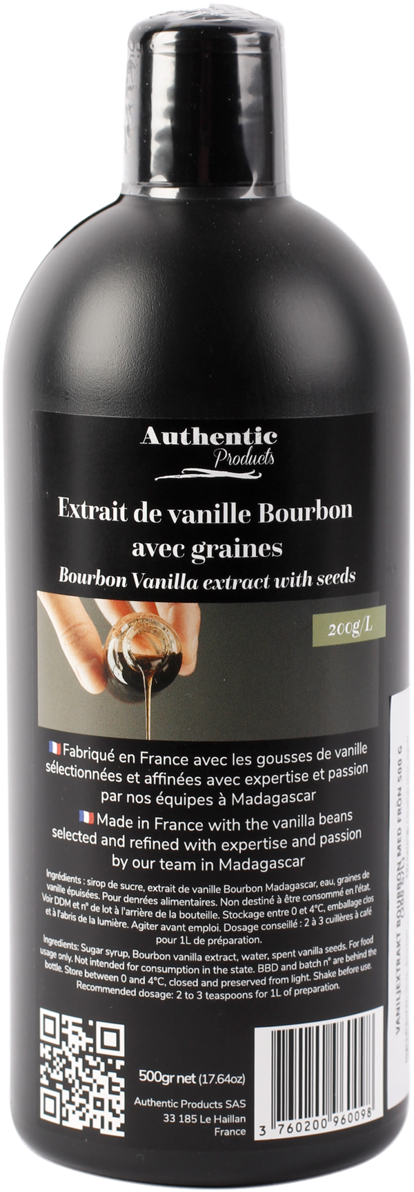 Extrait de vanille Bourbon - 500g