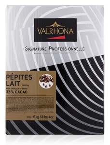 Bild på Valrhona drops mjölk 32% 6 kg