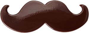 Bild på Chocolatree Mustasch blister 63x24mm 52st