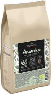 Bild på Feves Amatika vit chokladpellets 35% 3 kg Vegan
