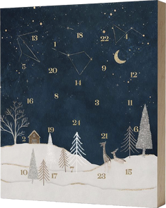 Bild på Valrhona adventskalender blå