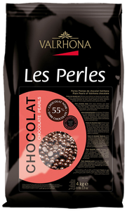 Bild på Chokladpärlor mörka 55% 4 kg