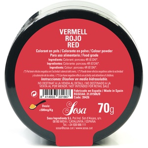 Bild på Färgpulver rött naturligt 70 g