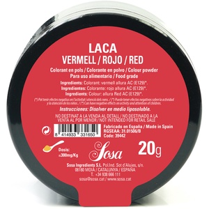 Bild på Färgpulver röd laca 20 g
