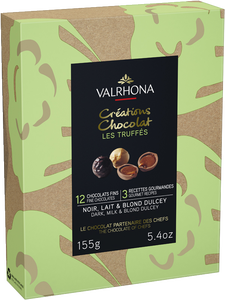 Bild på Presentask chokladtryfflar12 st mörk,ljus & blond choklad 155 g