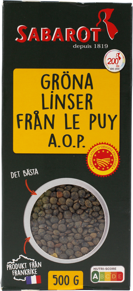 Linser gröna du Puy 500 g