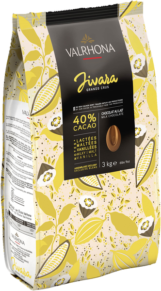 Feves Jivara mjölk chokladpellets 40% 3 kg