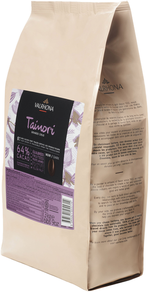 Feves Tainori mörk chokladpellets 64% 3 kg