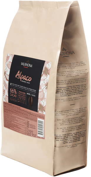 Feves Alpaco mörk chokladpellets 66% 3 kg