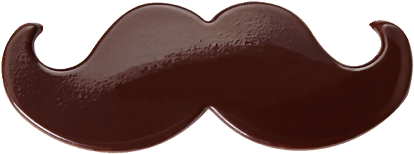 Chocolatree Mustasch blister 63x24mm 52st