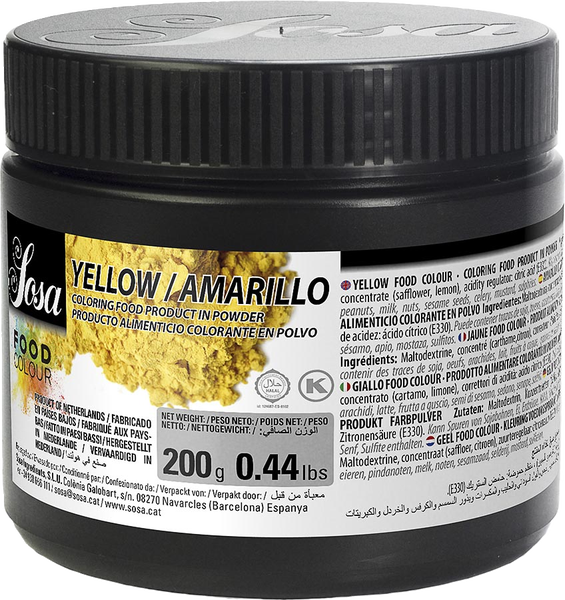 Gult färgpulver naturlig 200g