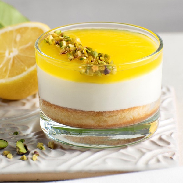 Vanilj- & citrondessert i glas 100 g Butik