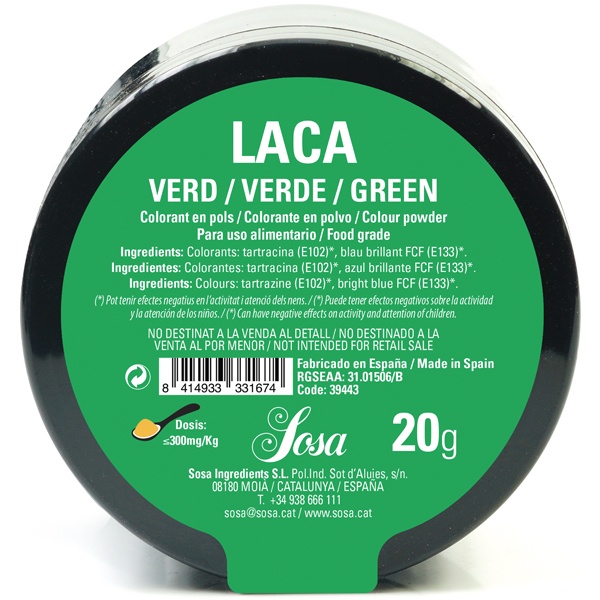 Green colour laca 30 g