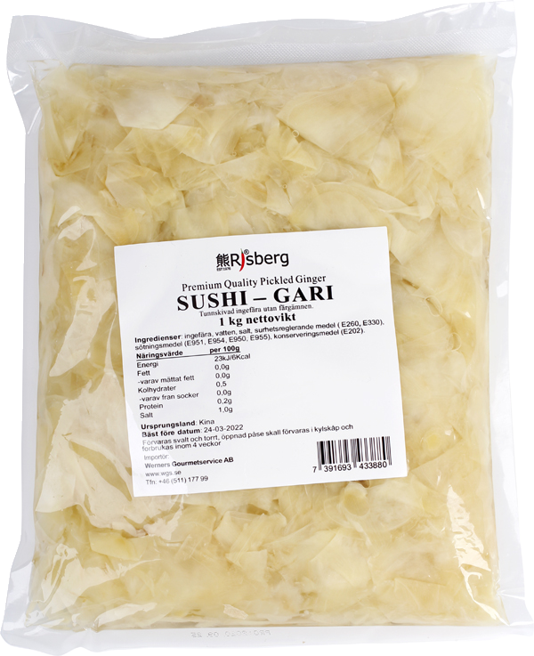 Gari Ingefara Naturell 1 Kg Werners Gourmetservice