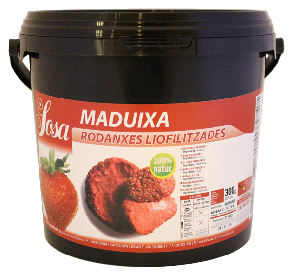 Frystorkade skivade jordgubbar 250 g