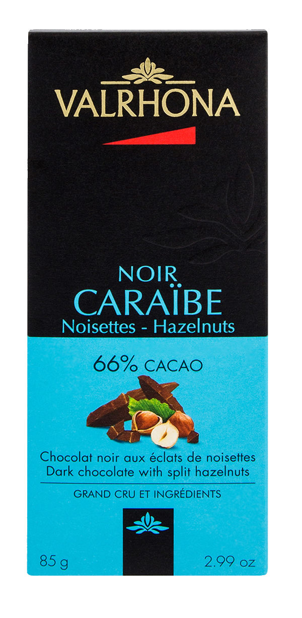 Chokladkaka Caraibe Hazelnuts 66% 85 g