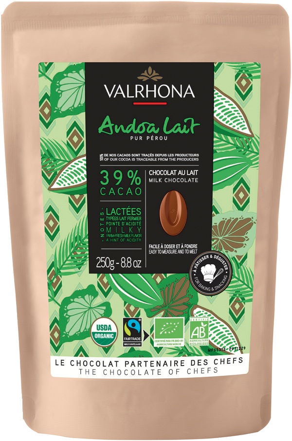 Valrhona Andoa mjölk 39% 250 g
