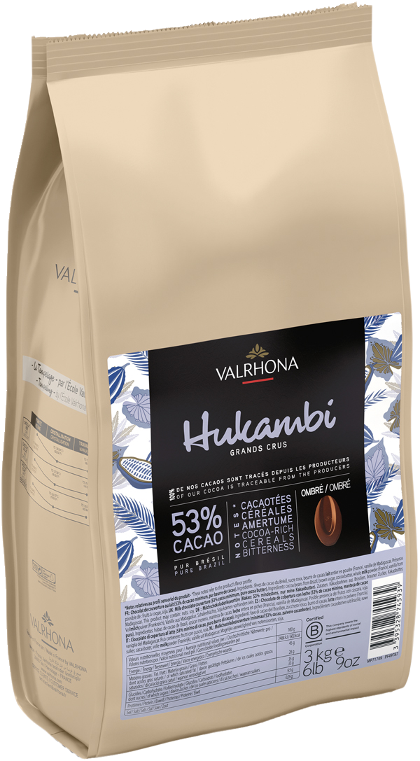 Feves Hukambi mjölk chokladpellets 53% 3 kg